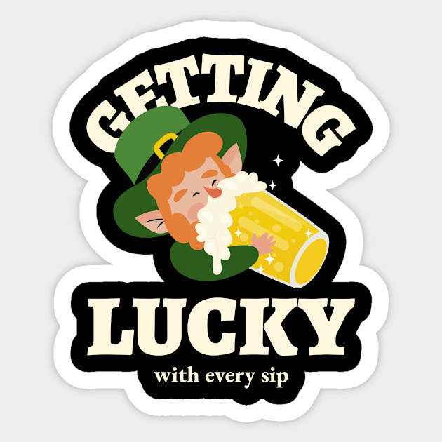 leprechaun st paddys day Sticker by Tip Top Tee's